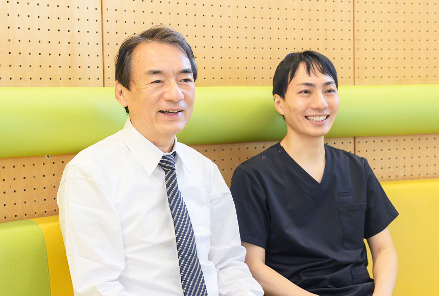二診体制でそれぞれに必要な時間をかけた診療